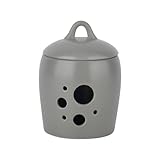 BosilunLife Keramik Knoblauchtopf mit Deckel, Elegante und funktionale Aufbewahrungslösung, Keramik...