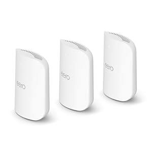 Amazon eero Pro 7 Mesh-WLAN-Router (neueste Version) | Unterstützt Internet-Geschwindigkeiten von bis zu 5 Gbit/s | WLAN-Abdeckung bis zu 560 m² | 3er-Pack