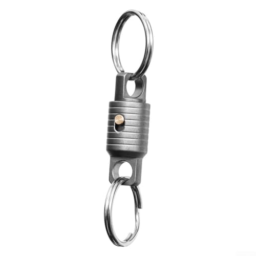 Elegante y compacto clip de titanio que ofrece un ajuste seguro para tus llaves mientras exploras el aire libre