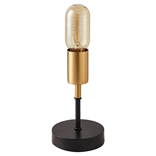 wiheajuora Kleine Tischlampe IndustrieNachtlicht E27 60W Schreibtischlampe Nachttischbeleuchtung für Schlafzimmer, Wohnzimmer oder Büro (keine Birne)
