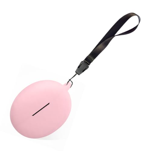 Image of Hamper Silicone Case Cover Compatible for OnePlus Nord Buds 3 | 3 Pro (Lanyard Pink)