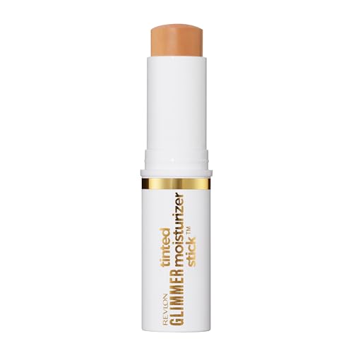 Revlon Glimmer Tinted Moisturizer Stick Gesicht, Feuchtigkeitsspendende Foundation, aufhellend, glättend, für eine strahlende Haut, 130 Medium Cool, 8.9g