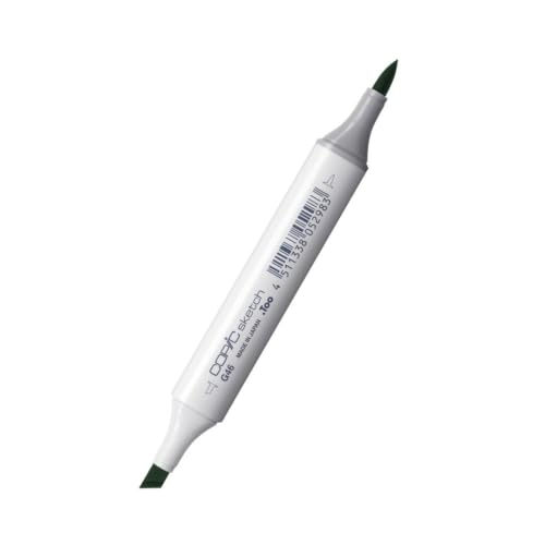 COPIC Sketch Marker Typ G - 46, Mistletoe, professioneller Pinselmarker, mit einer Super-Brush-Spitze und einer Medium-Broad-Spitze