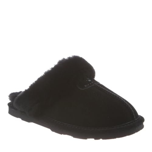 Image of BEARPAW Women's Loki Slip-On Slippers | Suede Upper | Comfortable Indoor & Outdoor Shoes for Women | Multiple Sizes & Colors