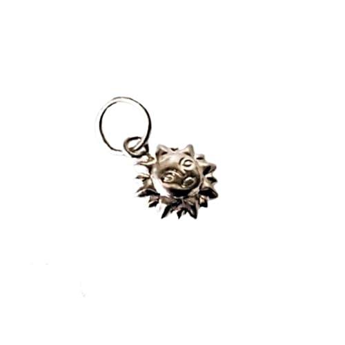Pendentif en argent sterling SOL petit 8 mm et perle de culture lune