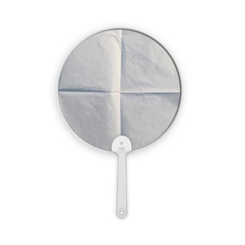 Éventail portable rond au design texture papier soigné pour décoration artisanale - 2
