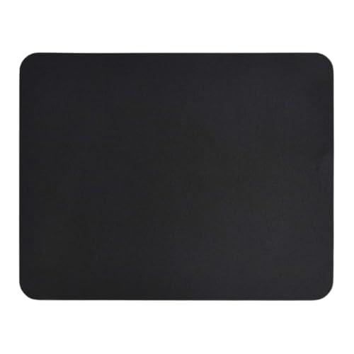 MODE BLEND Black Mouse Pad Premium Textured Mousepad PU Leather Gaming Pad Mat Desk Pad Waterproof with Ultimate Comfort and Durability for Computers, Laptop, Office & Home (18X22 cm)