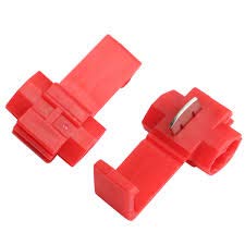 12 Pcs Pack of Red Scotch Lock Crimp Terminals Electrical Cable Connectors Fast Quick Splice Lock Wire Terminals Crimp