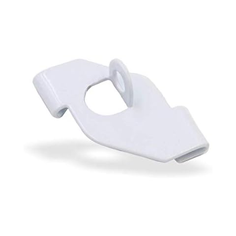 Licht-Zubehoer.de 100x Deckenclips mit Öse für Odenwalddecken Schienen, passend für Rasterdecken ohne bohren | mit Öse | weiss Cover