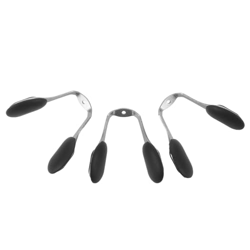 Gogogmee Supporto Naselli Occhiali in Silicone con Vite Nero Antiscivolo per Montature Occhiali da Sole e Vista Sostituzione Facile e Comfort Prolungato per Attività Outdoor