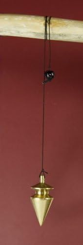 Welten der Mystik Matt Brass Pendulum with Cord