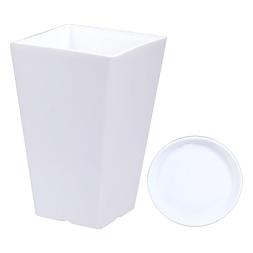 Genérico Cajas de Flores para Porche, Jardinera de Patio al aire libre – de flores maceta de resina, maceta grande para exterior, maceta decorativa para Porche
