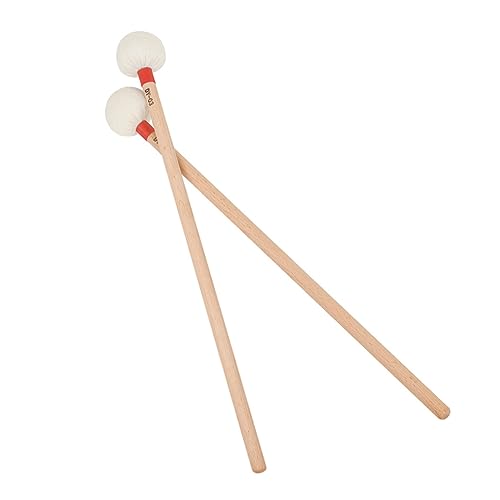 Mazas para percusión de fieltro 2 piezas miniatura 1