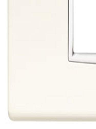 Vimar Vimar Serie Eikon – Placca Classica 3 Moduli Metallo Verniciato Bianco