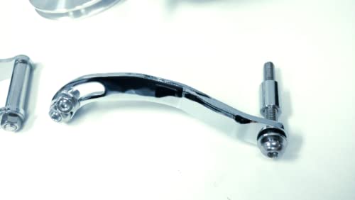 Power Steering Pump W/Bracket & Chrome Pulley, Chrome Saginaw Style, Compatible With Chevy Sbc #TOP3