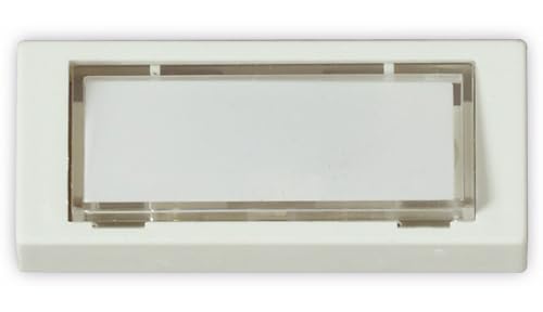 Preisvergleich Produktbild Format 4011150701828 Klingelplatte AP weiss. unbeleuchtet 1-reihig