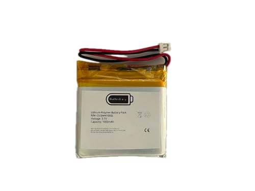 BatterEasy Batería compatible con Sony WH-1000xM3, WH-1000XM4, WH-CH710N/B, WH-XB900, WH-XB900N sustituye a 1588-0911, LIS1662HNPC, SM-03, SP 624038, auriculares de repuesto para auriculares sobre la