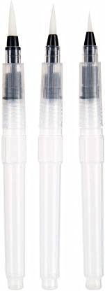 Perfect Pricee Water Coloring Brush Pens, Set of 3 Brush Tips for Watercolor Painting, Water Soluble Colored Pencils, Water Color Brush Pens, Water-Color Markers, Powdered Pigment Or Watercolor Paints