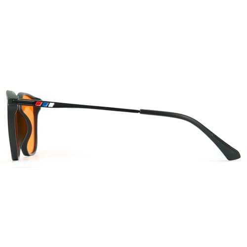 Image of Cyxus Orange Tinted Gaming Glasses, High-Intensity Nighttime Blue Light Blocker, TR90 Headset Friendly Computer Spectacles for Esports, Dark Room Viewing