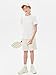 Haloumoning Boys Geometric Texture T-Shirts Kids Fashion Crewneck Short Sleeve Loose Tops Tees 5-14 Years White