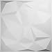 Ekena Millwork 19 5/8"W x 19 5/8"H Niobe EnduraWall Decorative 3D Wall Panel, Metalic Pearl Mist (Covers 2.67 Sq. Ft.