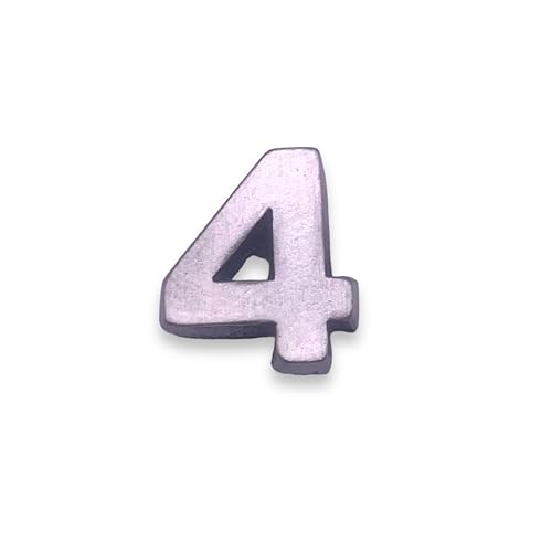 Image of Number 4 Four Lapel Pin by StockPins