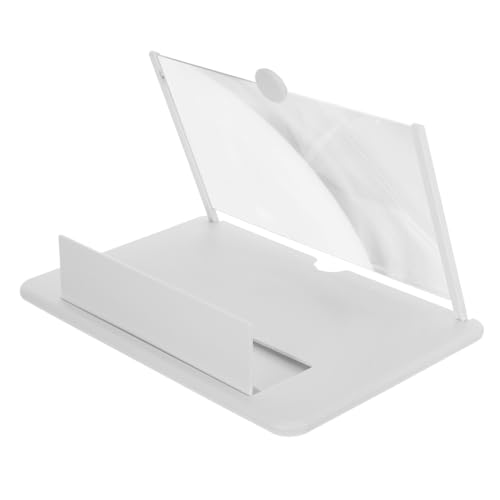 Amplificateur écran pour smartphone blanc Operitacx loupe portable et support vidéo pliable