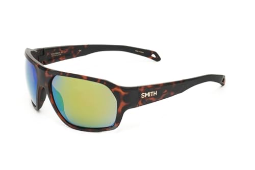 Image of Smith Deckboss Sunglasses Matte Tortoise /ChromaPop Polarized Green Mirror, One Size
