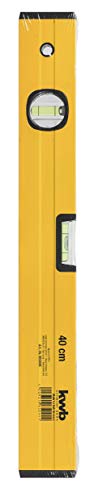 kwb Wasserwaage Aluminium 40 cm, 0,5 mm/m Genauigkeit, hoch präzise geschliffen, je 1 Horizontal-und Vertikallibelle - Image 3