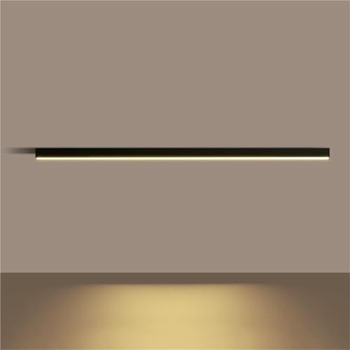 Plafonnier semi-encastré noir de 80 cm pour salon moderne