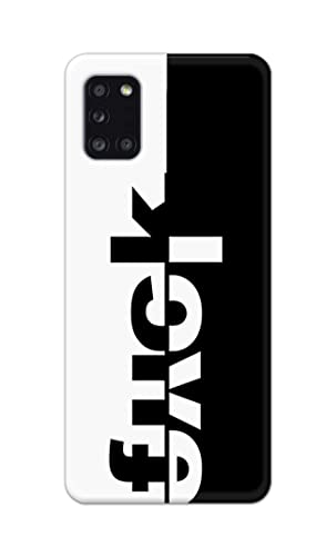 Image of PRINTFIDAA One Words Fukc Love Creative Art Innovative Wonderfull Printed Designer Hard Case for Samsung Galaxy A31, SM-A315F / DS, SM-A315G / DS Back Cover -(e) RPM1003