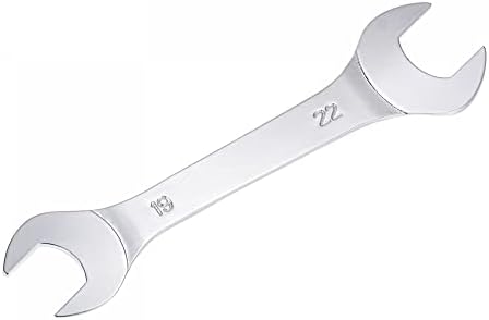 sourcing map Thin Open End Wrench, 16mm x 17mm Metric Mirror-Chrome Plated High Carbon Steel