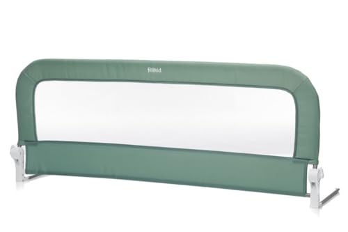 Fillikid Bettgitter für Baby 150x60 cm Exklusiv | Bettgitter klappbar | Kinder Bettgitter für Standard- & Boxspringbetten | Tragbares Bettschutzgitter 150x60 cm für Babybett, Kinderbett