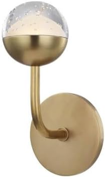 Miniatura 3 de Hudson Valley Lighting Soporte de baño LED 1241-AGB, 1 luz, latón envejecido