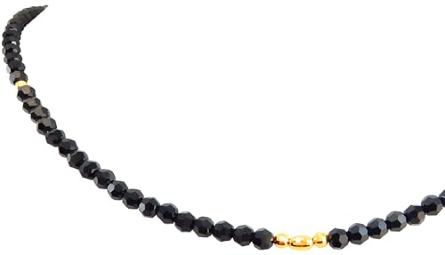 [ROYAL JEWELRY] ���C�����W���G���[ 4mm 18k k18 �P�W�� �S�[���h �u���b�N�_�C�������h�J���[ �N���X�^�� ���C�h�~���[�����O �l�b�N���X (45)