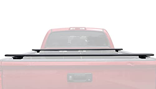 TMS Low Profile Universal Aluminum Utility Truck Rack Pick Up Rack Truck Bed Cross Bar 2 Bar Set Rooftop Tent Camper Kayak Bike Rack - Thumbnail 4