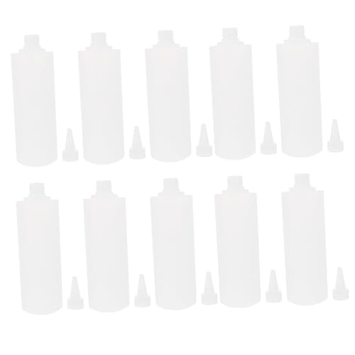 NUOBESTY 10 Piezas botella puntiaguda botella de agua aislada embudos para llenar botellas bomba botella reutilizable botella flexible botella vacía dispensador de pigmento Educación física
