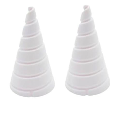 2PCS Cone Wire Winding Jig for Crafting Fibonacci Copper Coils in Gardening and Electrical Projects, Built with Strong PP Material for Repeated Use (2pcs large)