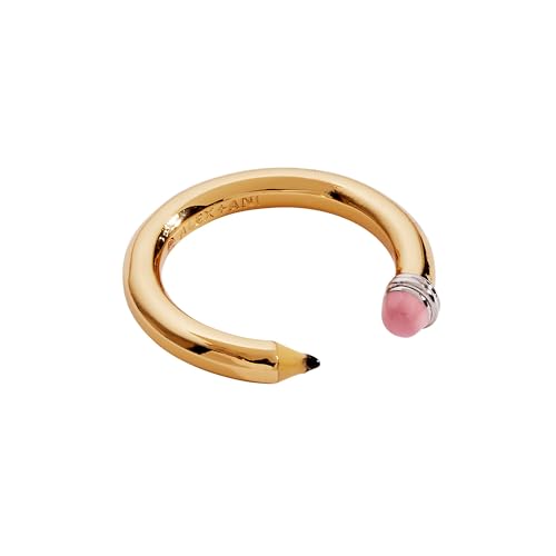 Alex and Ani Open Pencil Ring - Two Tone Nickel-Free Design Cute Adjustable Ring Fits Size 7 Unique School-Day Fashion for Women
