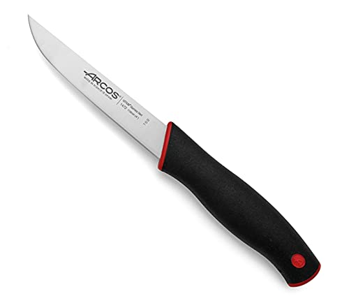 Arcos Serie Dúo, Cuchillo Para Verduras, Hoja De 110 Mm, Mango Color Negro Rojo