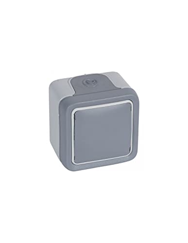 Legrand 069745 Sortie de Câbles Étanche avec Serre-câbles Plexo, Complet Saillie, Gris