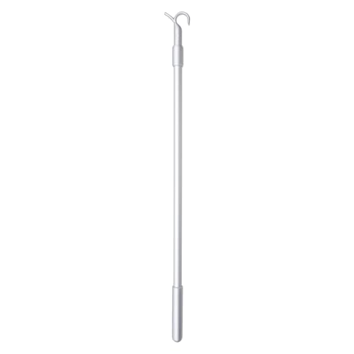 Nicerity Telescopic Draw Rod Easy to Pull The Window Shades Up and Down,Adjustable Push-Pull Rod for Cordless Roller Shade Blinds (Grey)