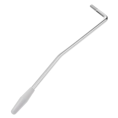 Toyvian ネジ式トレモロアーム シングルアームホワイトカバー付 エレキギター用高耐久属製ストラト対応