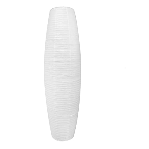 Anxingo Paper Floor Lamp Shade Floor Light Cover For Living Room Bedroom Bedside Decorations White,1Pack #TOP17