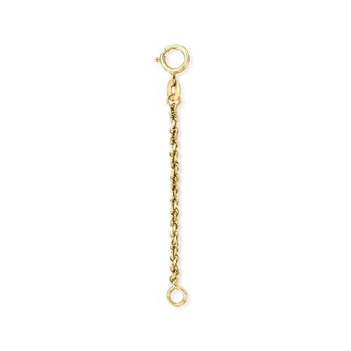 Pure Collection by Ross-Simons 1.8mm 14kt Yellow Gold Rope-Chain Necklace Extender. 2 inches
