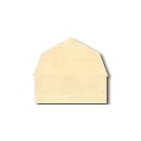 Unfinished Wood Barn Farm Shape - Craft - up to 24" DIY 3" / 1/8"