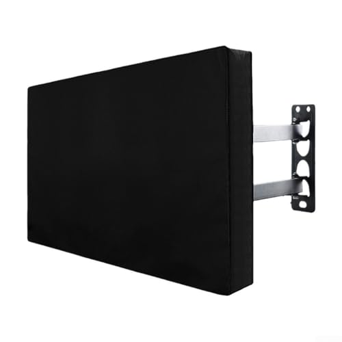 Zeroupshop Funda de TV para exteriores, tela Oxford, impermeable, a prueba de polvo, resistente al viento, para televisores de pantalla plana con bolsillo para control remoto de 46-48 pulgadas (46-48