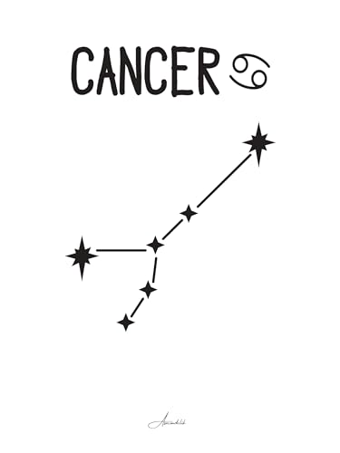 Affiche signe cancer 30x40 decoration maison affiche pour interieur chambre