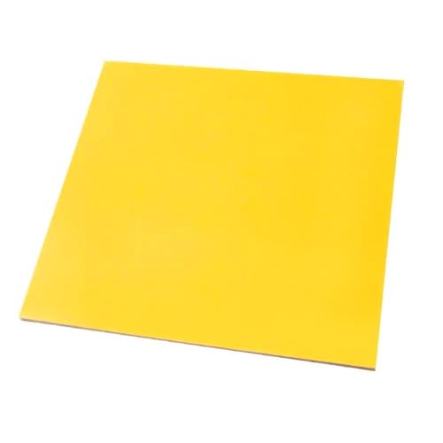 2pcs Epoxy Resin Board, High Temperature Resistant 3240 Fiberglass Board 250x500mm Thickness 0.1-20mm for Circuit Insulation Board DIY Yellow(8mm)