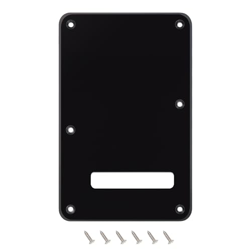 Plaque arrière de guitare électrique couvercle vibrato noir brillant pour ST US MX